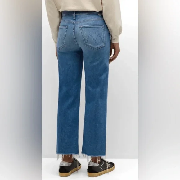 MOTHER The Mid Rise Rambler Zip Ankle Fray, size 25 - Picture 2 of 7
